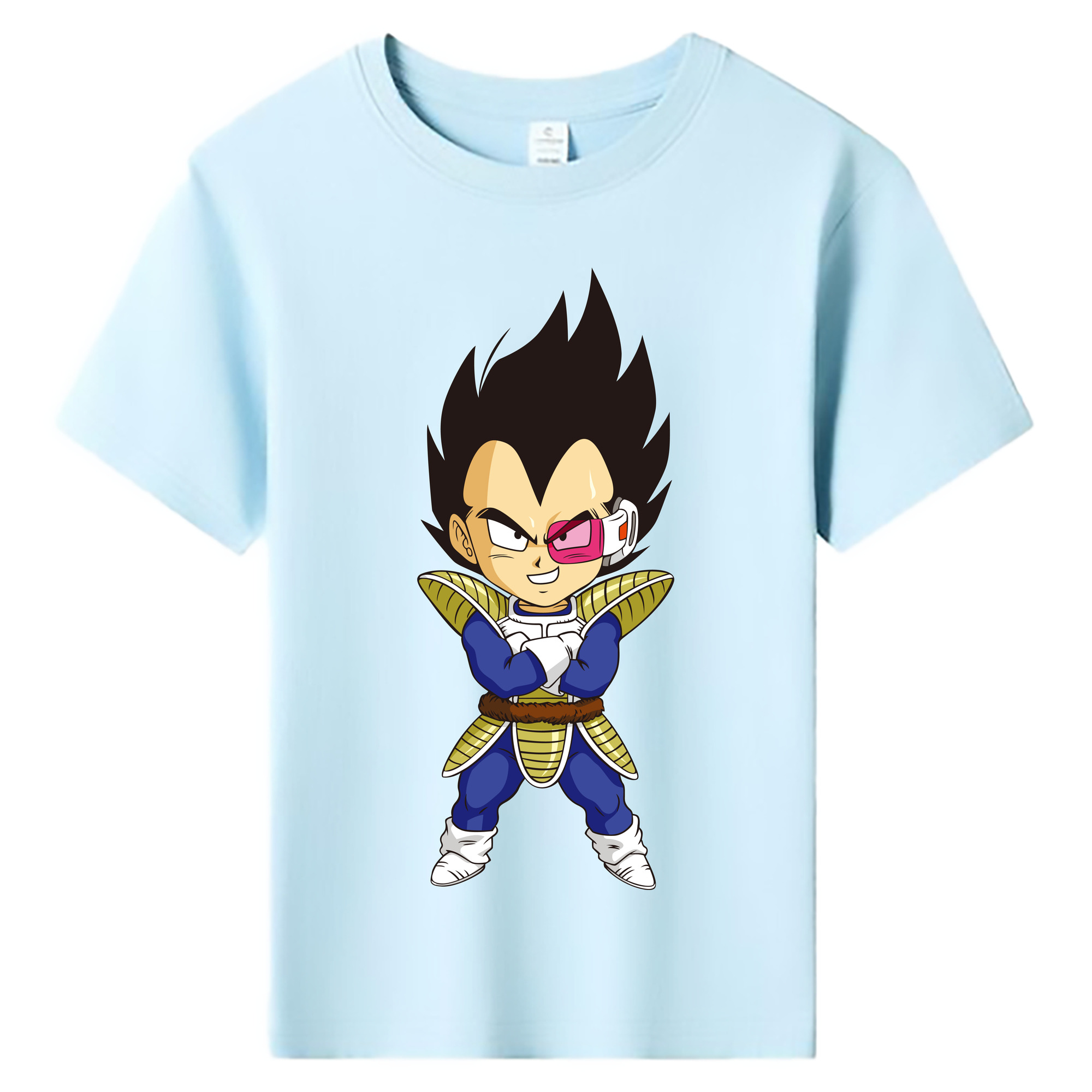 （画像用） ドラゴンボール ベジータ四世（Bejīta Yonsei）DRAGON BALL Vegeta IV 綿100％キッズTシャツ（フロントプリント）